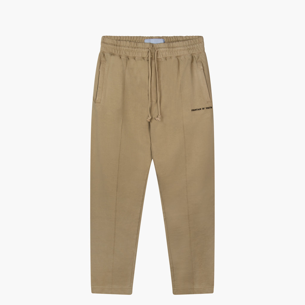 Straight Joggers - Dark Beige