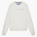 FOY Signature Blue Embroidery Back - Sweater Off White