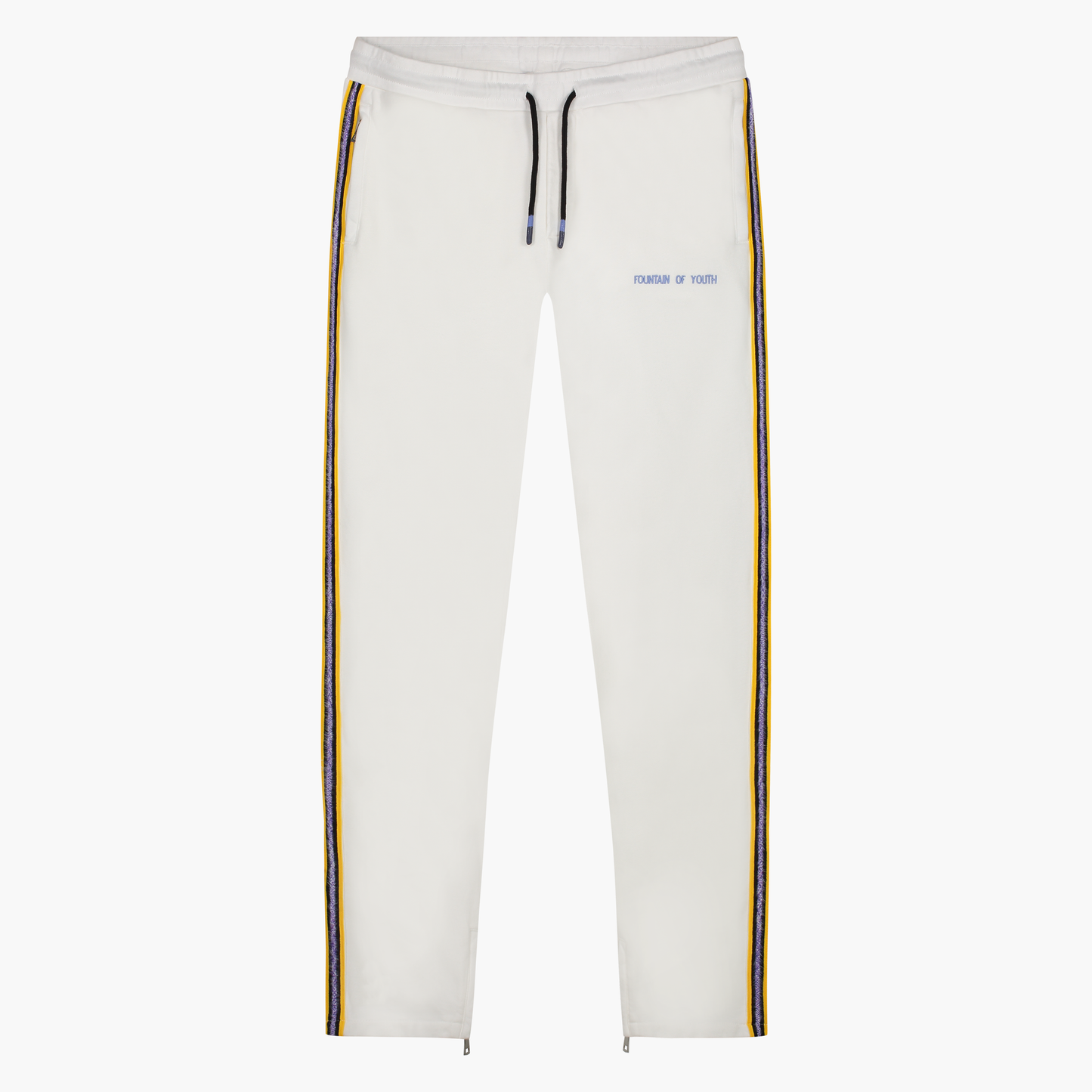 FOY Signature Blue Embroidery Back - Jogging Pants Off White